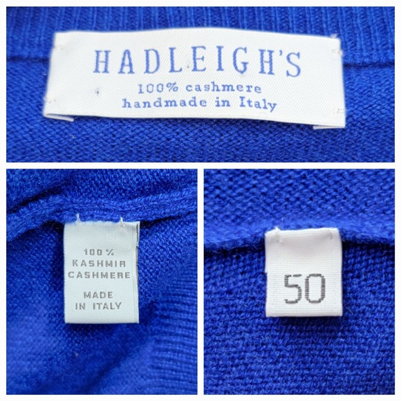 HADLEIGH'S LISA CASHMERE CARDIGAN SWEATER, SIZE 50 - Picture 4 of 7